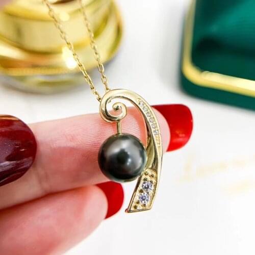 Beautiful New 925 Sterling Silver Pendant Mounts Findings Settings Jewelry Fittings Women Accessories for Pearls Beads Stones
