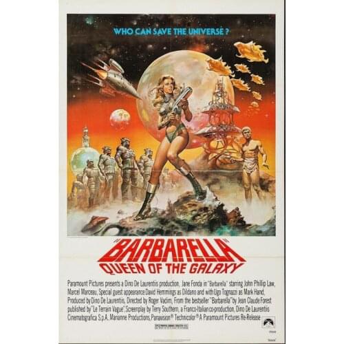 Lot style Choose BARBARELLA VINTAGE MOVIE Art print Silk poster Home Wall Decor