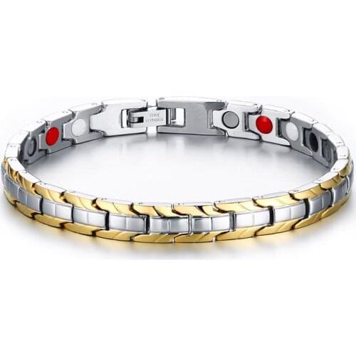 Titanium steel magnetic bracelet B00713