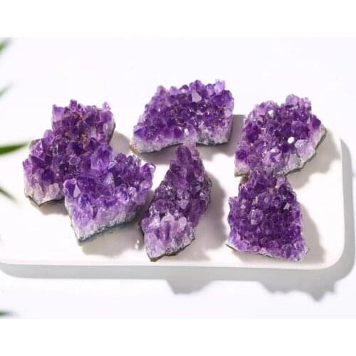 Natural Crystal Amethyst Cluster Crystal Crafts for Decoration