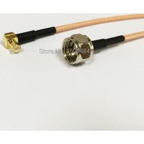 New MCX Male Plug Right Angle Connector Switch F Male Plug Convertor RG316 Wholesale Fast Ship 15CM 6"Adapter