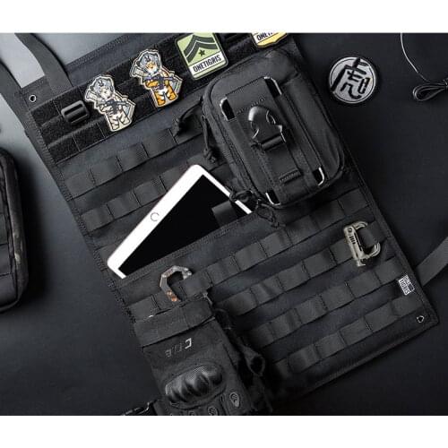 OneTigris Tactical Molle Car Seat Organizer Seat Back Multipurpose Car Seat EDC Holder Panel Cover Protector Fits For All Cars