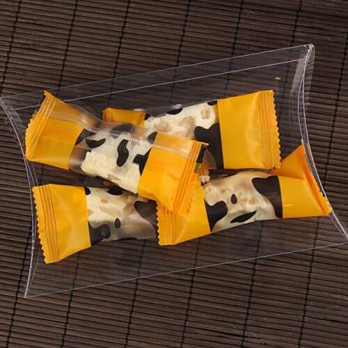 Wholesale 50PC/Lot 2.8*6*12.5 Transparent Pillow Shape PVC Box Clear Candy Carry Case Waterproof PVC Boxes For Jewelry/Toys/Gift