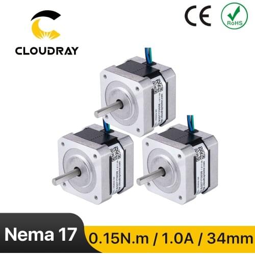 3pcs Nema17 Stepper Motor 42mm 15Ncm 1A 2 Phase(17CS01A-100)4-lead Cable for 3D Printer CNC XYZ Motor