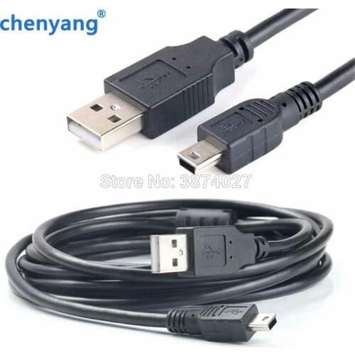 0.3M-5M USB Cable 2.0 A Male to Mini B 5 Pin 5P T Port MiniUSB for Devices MP3 MP4 Camera Mobile Phone HardDisk Computer