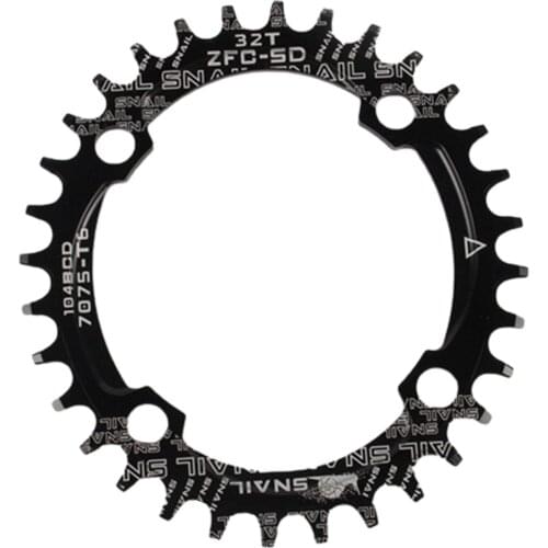 32T/34T/36T/38T 104BCD Bicycle Parts Single Disc Chainwheel Bike Mountainbike Oval Plate Narrow Wide SNAIL Round Shape