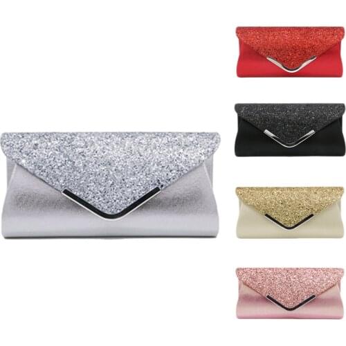 Women Evening Handle Bag Crystal Fashion Clutch Wedding Purse for Female Black Gold Silver Sequin Banquet Shoulder Bags Totes