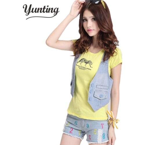 2021 women vest jeans windproof denim sleeveless jacket Sky dark Blue Hot sale jeans women fashion jeans coat