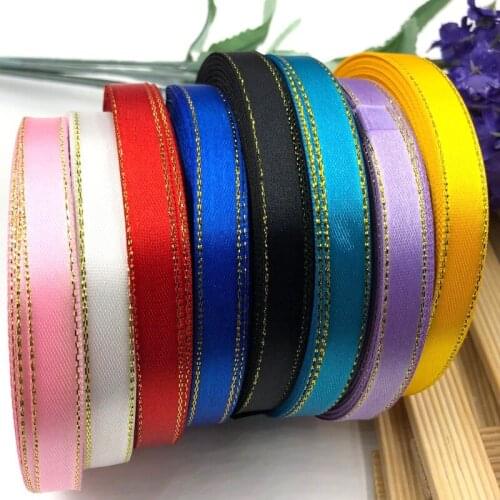 1 roll mix color 3/8" 10mm width phnom penh satin ribbon wedding party decoration DIY crafts wrap ribbon