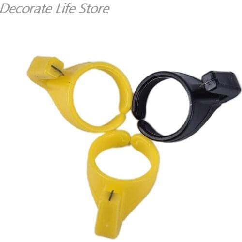 3Pcs/Set Home Plastic Thimble Sewing Ring Thread Cutter Finger Blade Needle Sewing Craft DIY Accessory Tool Finger Knife