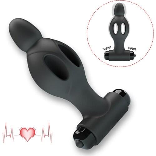 Anal Dilator Hollow Anal Plug Butt Plug 10 Speed Bullet Vibrating Anal Vibrator Prostate Massager Adult Sex Toys For Gay Couple