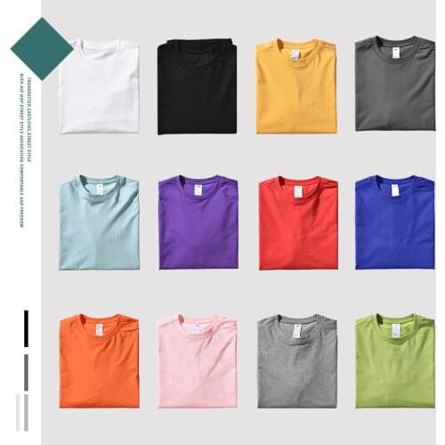 American Style Pure Cotton White Version Couple Short-sleeved T-shirt For Men And Women Loose Oversized Half-sleeved Top