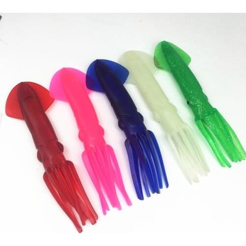 21cm/63g Big Bionic Fishing Soft Lure Octopus Deep Sea Fishing Wobbler Bait Squid Skirt Jigs Wobbler Soft Bait Fishing Tuna Lure