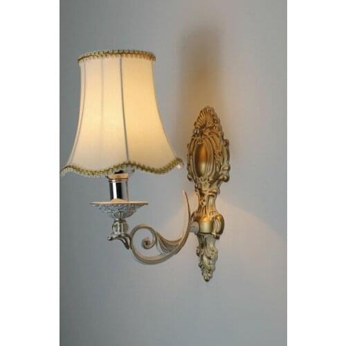 European vintage bronze iron E14 LED bulb wall sconce lamp American retro home deco bedroom bedside wall light fixture