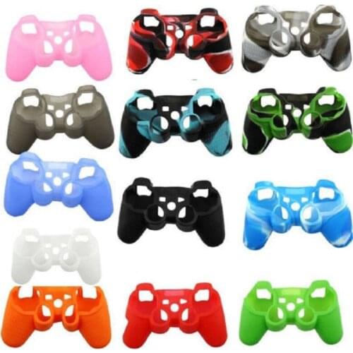 FZQWEG 10 PCS Random Color Silicone Protective Skin Case Cover For Sony PS3 Wireless Game Controller Joypad