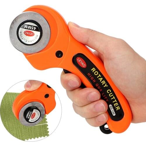 NICEYARD Cloth Cutter Round Hob Hand Tool Premium Quilters Sewing Rotary Cutter Cuts Fabric Leather Paper Vinyl Etc 45mm