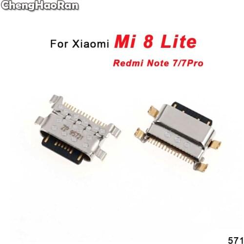 ChengHaoRan Micro USB Dock Jack Power Charging Port Socket Charger Connector For Xiaomi Mi 8 Lite 8lite for Redmi Note 7/7 pro