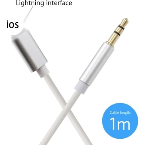 For iPhone 12 11 Pro XS Max X XR 8 Lightning to 3.5mm Jack Male Cable Car Speaker Converter Headphone Aux Splitter Audio Adapter