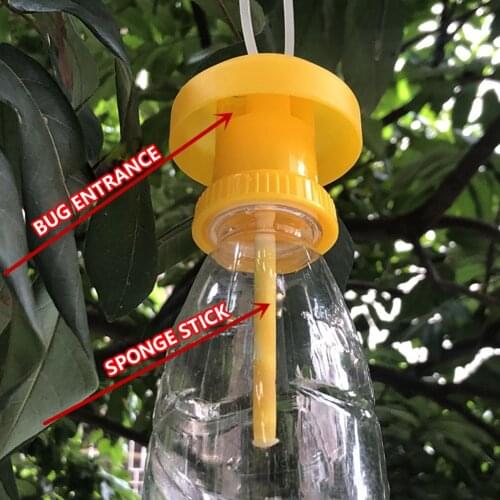 Hanging Fruit Fly Trap Plastic Drosophila Trap Insect Pest Flycatcher Anti Mosquito Farm Orchard Vegetable Garden Control Tool