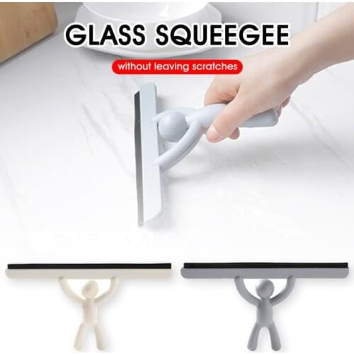 Silicone Squeege Glass Window Wiper Window Cleaner Squeegee Soft Blade for Window Glass Shower Door Windshield Dropshipping