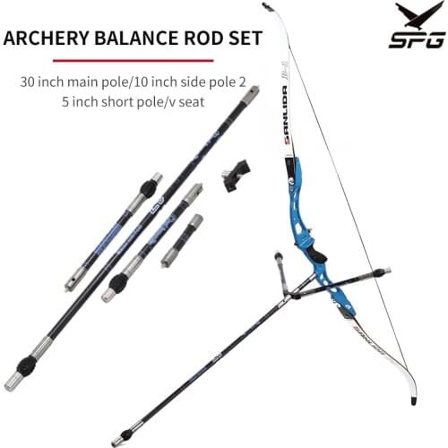 1pc Archery Carbon Stabilizer Balance Bar Stabilizer Rubber Damping Rod Shock Absorber Recurve Bow Shooting Accessories