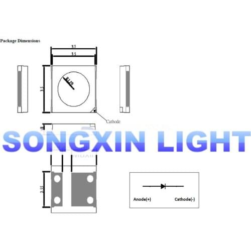 1000pcs/lot For UNI LED backlight LCD TV 3535 3537 LED SMD Lamp bead bead 1W 6V 3535 1.2W Cold white UNI MSL-638DEZW-E26SC