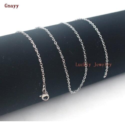A dozen of 12pcs Oval Rolo Chain Stainless steel Necklace 18''-28'' Thin Tiny 1.5mm for pendant