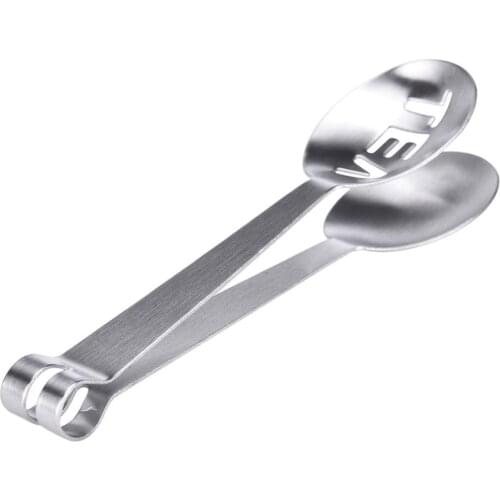 2 Pieces Stainless Steel Tea Bag Squeezer Teabag Tong Holder Herb Grip Kitchen Tool Lemon Slice Clip