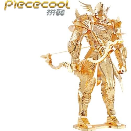 Piececool 3D Metal Puzzle Figure Toy Knight Of Firmament soldier model Puzzle 3D Models Gift Jigsaw Toys For Children adult kids