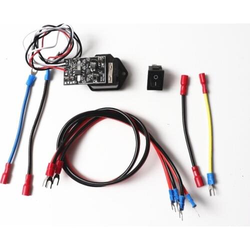 3d printer Prusa i3 MK3 Power Panic V 0.4 High Voltage With 10A 250V Fuse Switch,with wiring harness, switch