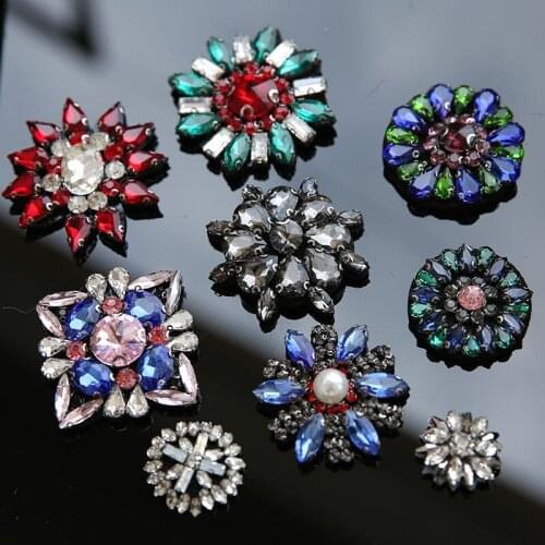 Fashion New Arrival Rhinestones beads patches applique sew on beads applique clothes shoes bags decoration patches DIY