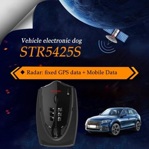 STR-525 Car Anti Radar Detector with GPS English Russian Voice 2 in 1 X K CT La Unique Parts Portable Car Ornaments