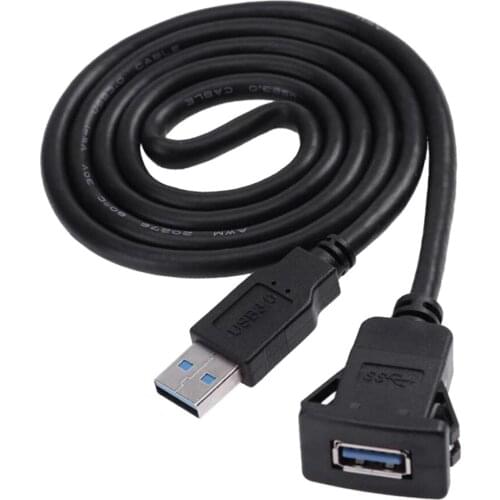 Auto Flush Mount Cable Single Port, USB3.0 A Male to USB 3.0 A Female