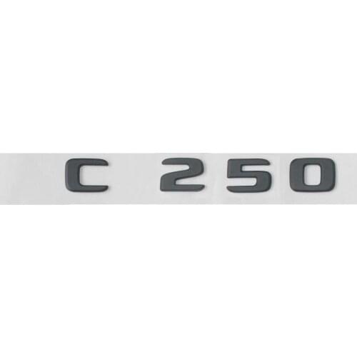 Black Trunk Letters Number FOR C 250 Emblems Badges for Mercedes Benz C250 2017