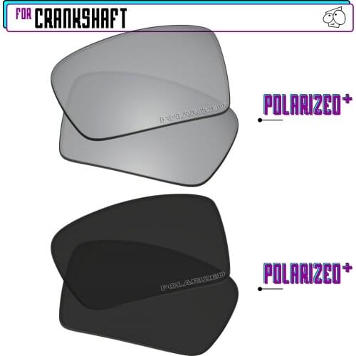 EZReplace Polarized Replacement Lenses for - Oakley Crankshaft Sunglasses - Blk P Plus-SirP Plus