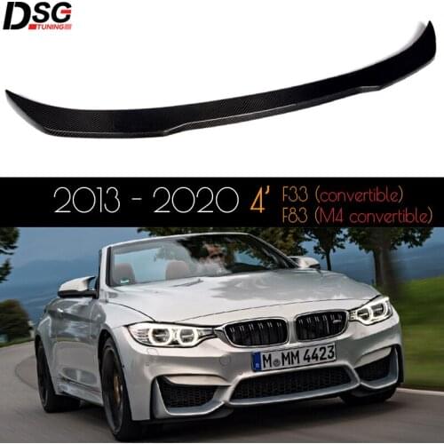 F33 Carbon Fiber Spoiler Compatible with BMW 4 Series Convertible Cabriolet 2013 - 2020 Including M4 F83