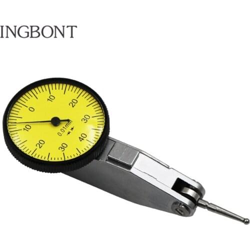 Accurate Dial Gauge Test Indicator Precision Metric with Dovetail Rails Mount 0-4 0.01mm Measuring Instrument Tool
