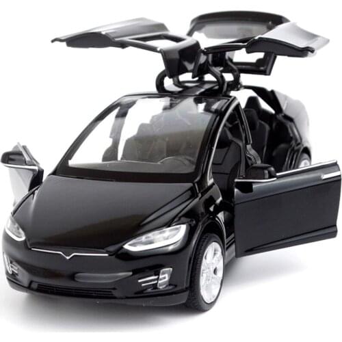 HOT Sale 16cm MODEL X Alloy Car Model Diecast Metal Vehicles Rubber wheel 6 Door can open Toys Xmas birthday gift Boy Children