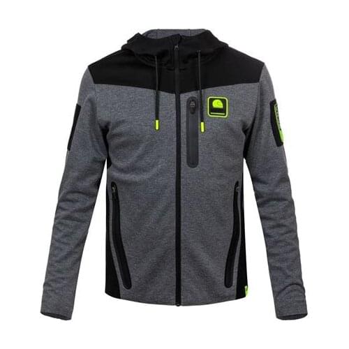 MX Dirt Bike Offroad Cotton Hoodie Motorbike Downhill Bike Offroad Mens Sweatshirt Motorcycle Grey Sweater