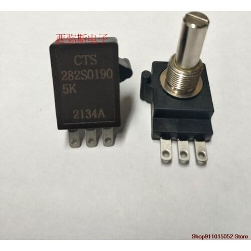 The CTS CTS282S0186 potentiometer can be for a 5 k sensor SAKAE FCP22E 5 k