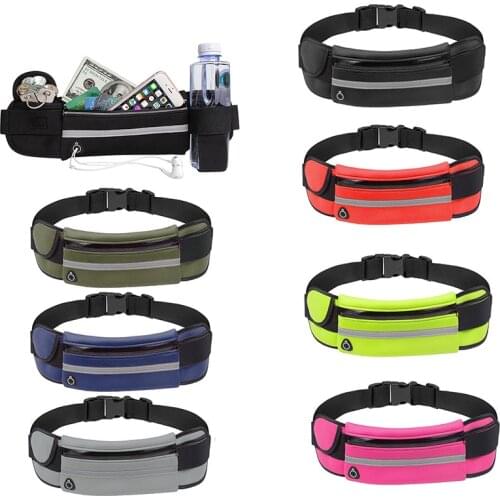 Waterproof Outdoor Waist Bag Sports Jogging Portable Cycling Outdoor Phone Holder Belt Bag Gym Lady Women Men Fitness