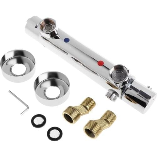 Thermostatic Control Mixing Valve Wall Bathroom Smart Shower Faucet Taps Mixer