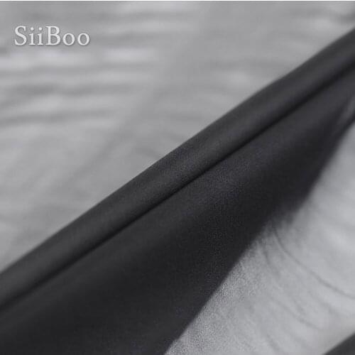 High grade luxury solid georgette dreamy silk print lining fabric for dress skirt silk tissue tela for sewing SP5746