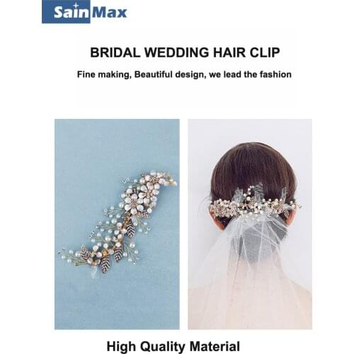 High Class Bridal Hair Clip Headband Fashion Wedding Headwear for Bride Hair Accessories