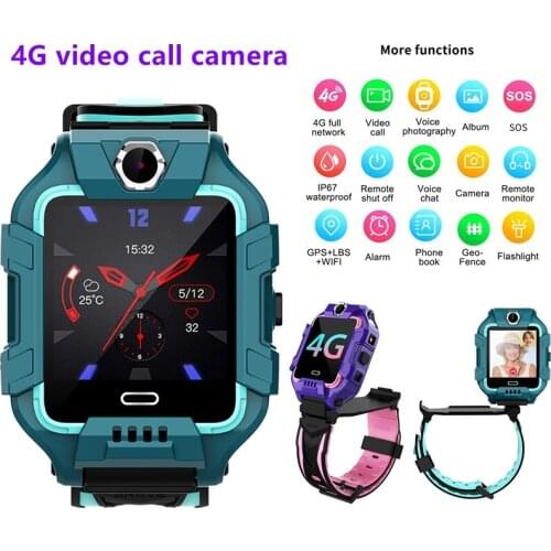 Y99A Kids Flip design and 360°rotated body Smart watch 4G GPS WIFI Tracker SOS Video Call for Children Anti Lost Monitor