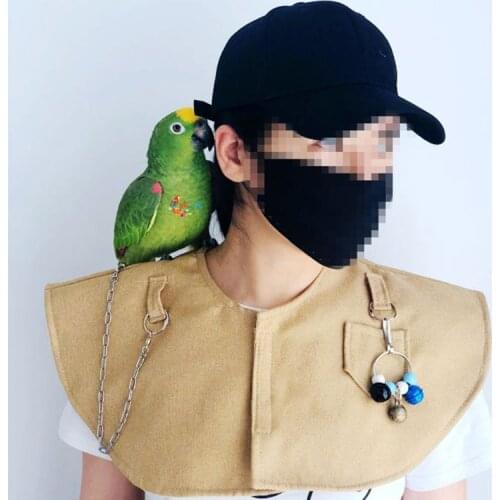 Parrot Anti-scratch Shoulder Protector Hang Bird Anklet Toys Multi-functional Pet Pad Diaper Shawl for Small Medium Parakeet