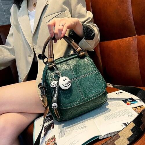 Split Leather Tote Bags for Women Messenger Bag Quality Dual-use Top Handle Handbag Tote New Designer Bolso Grande Mujer