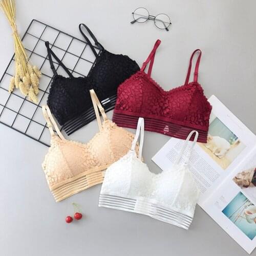 Women Sexy Bra Lace Seamless Breathable Push Up Top Underwear Fashion Tube Top Sexy Wrapped Chest