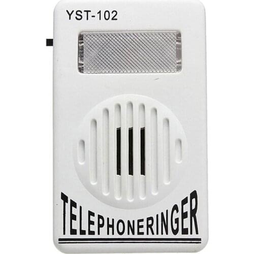 1PC 95dB Extra-Loud Telephone Ringer Phone Ring Amplifier Ringing Help Strobe Light Bell Sound Landline Ringer Sound Ringtones
