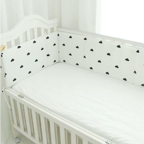200CM Baby Bumpers Bed Thicken One-piece Pillow Cushion Bumper Infant Newborn Crib Protector Cot Bumper Kids Room Decor Bedding